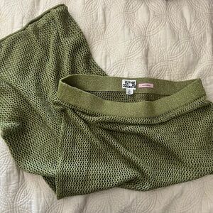 Sparkly Green Knitted Skirt